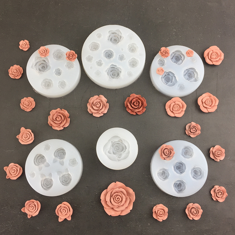 Candle Making Supplies Online - 3D kształt kwiatu róży liść formy
