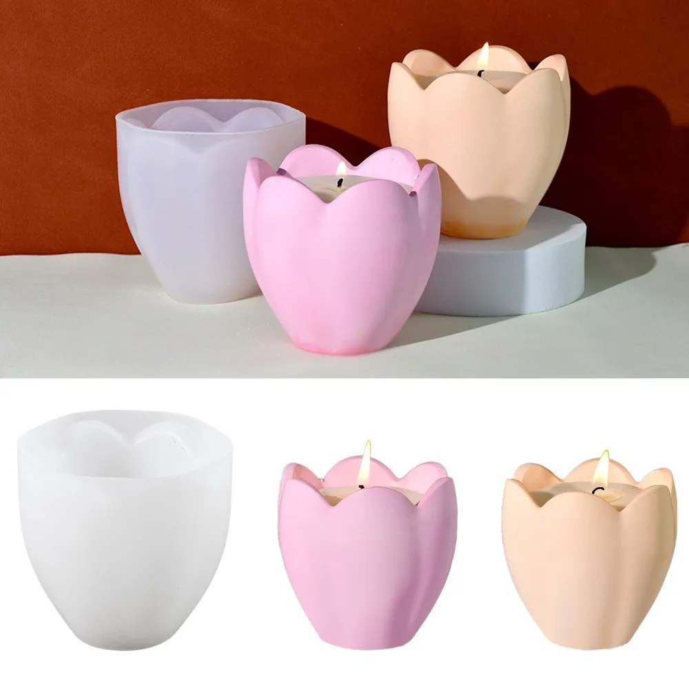 Candle Holder Supplies - Świecznik tulipanowy formy silikonowe kwiat żywica