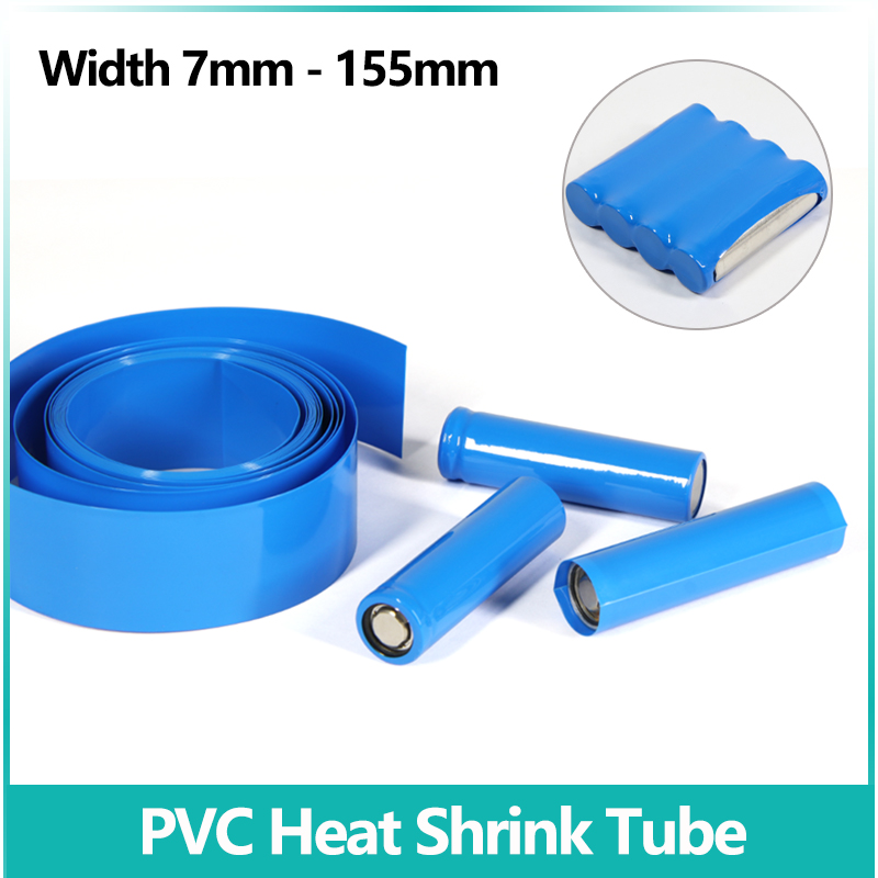 Shrink Sleeve Pvc - Rurka termokurczliwa z niebieskiego PVC 1/3/5/20M,