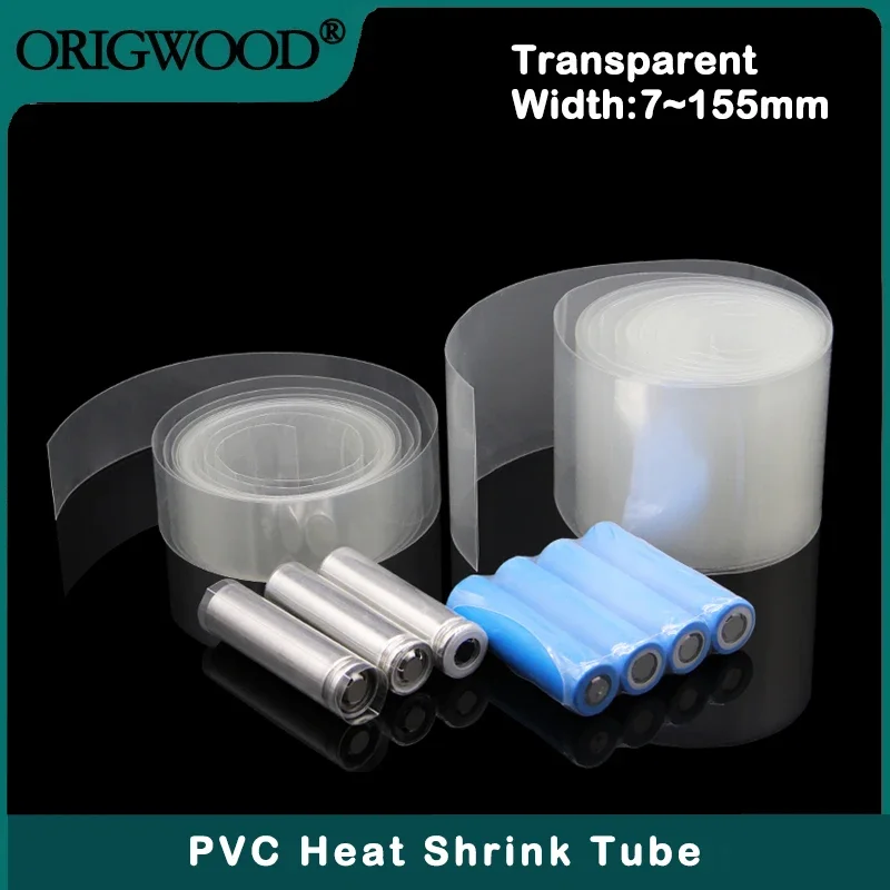 Shrink Sleeve Pvc - 7 ~ 155 mm Przezroczysta rurka