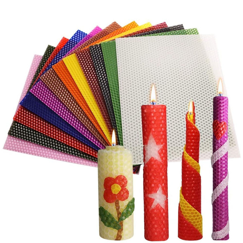 Beeswax Sheet Roll - 6 szt. 12 Kolorów Arkuszy Wosku