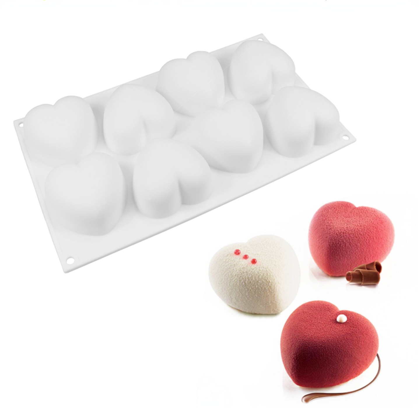 Candle Making Supplies Online - Miłość serce silikonowe formy do mydła