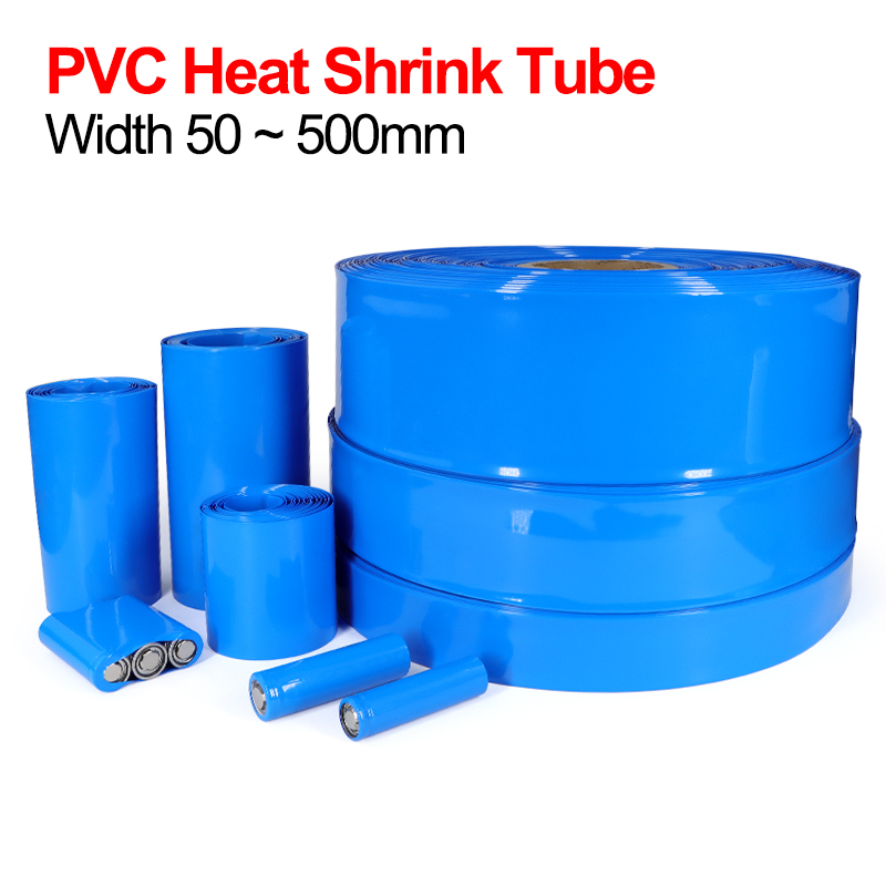 Shrink Sleeve Pvc - Rurka termokurczliwa PVC 1/5m, niebieska, szerokość
