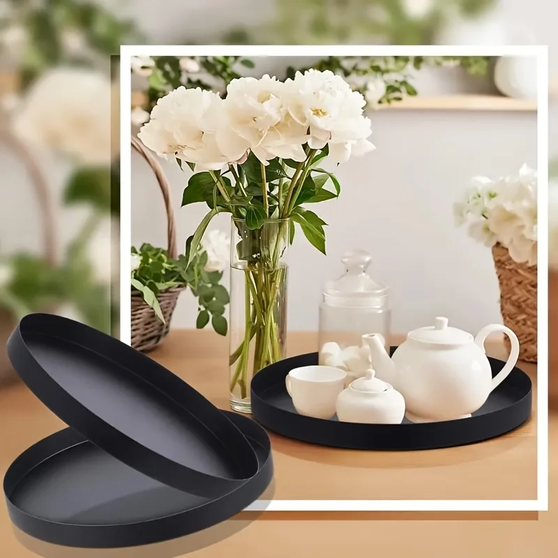 1 szt. Nowoczesna czarna okrąg – Candle Holder Supplies recenzja i cena