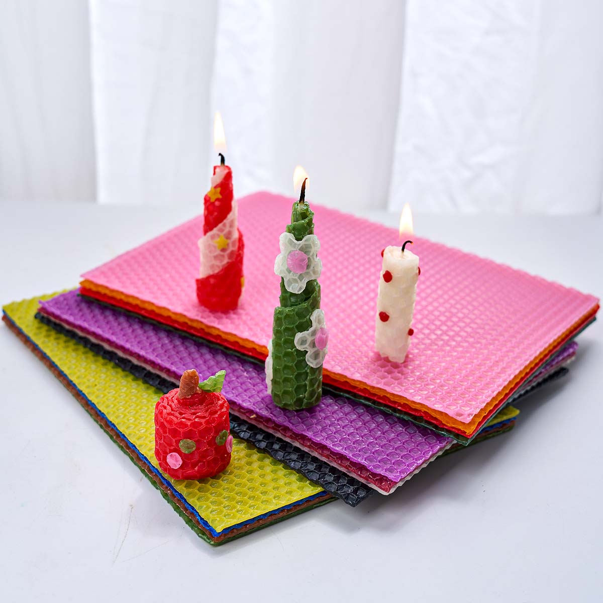 6 szt. 12 Kolorów Arkuszy Wosk – Beeswax Sheet Roll recenzja i cena