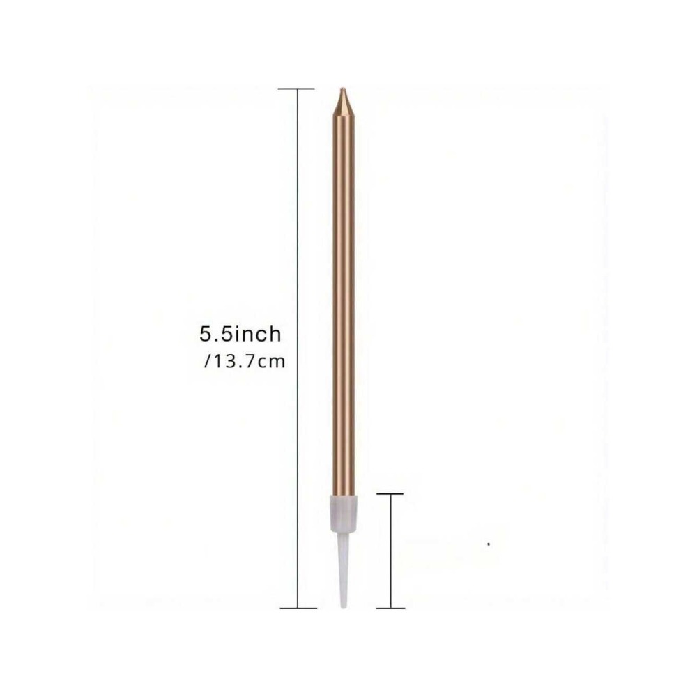 24 sztuki metalicznych świec D – Candle Holder Supplies recenzja i cena
