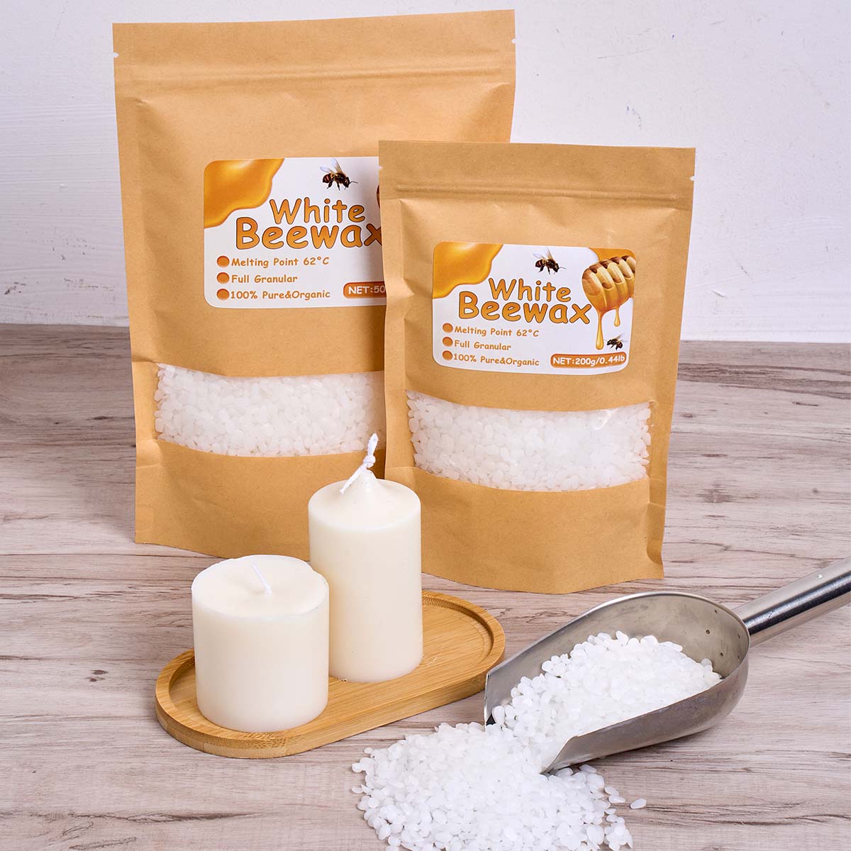1000g Białego Wosku Pszczelego – Candle Supplies Beeswax recenzja i cena
