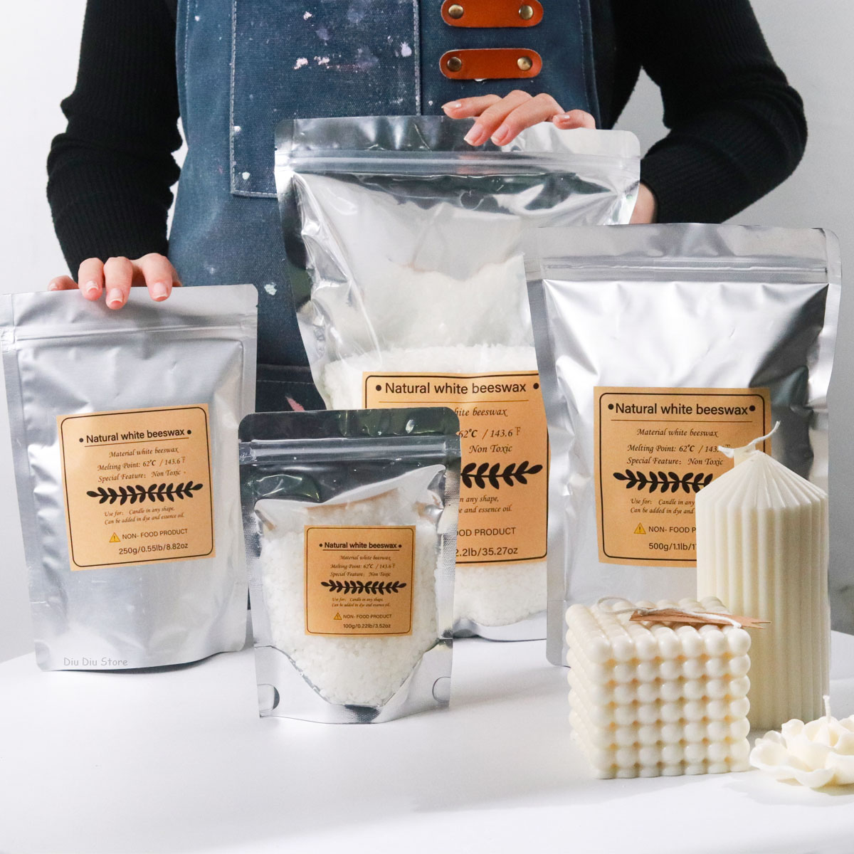 Biały wosk pszczeli czysty nat – Candle Supplies Beeswax recenzja i cena