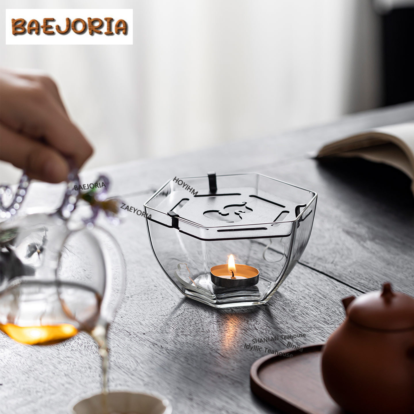 Sześciokątny szklany podgrzewa – Candle Holder Supplies recenzja i cena