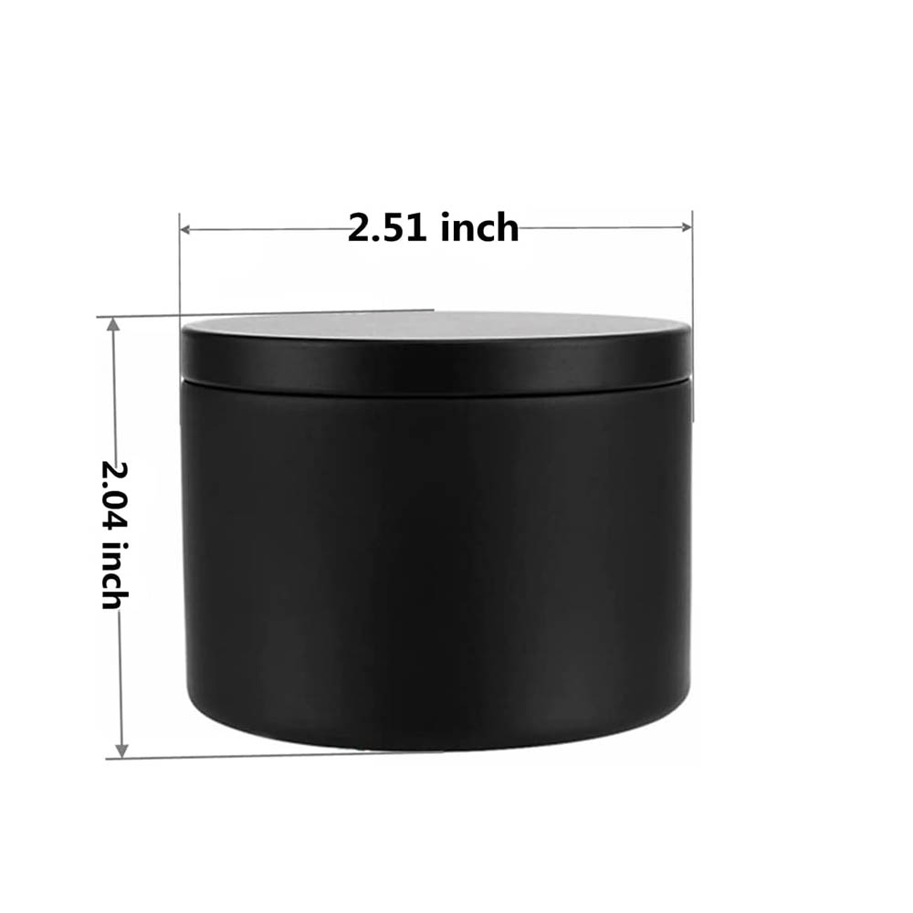 Czarne puszki na świece o poje – Metal Tin Lid 4Oz recenzja i cena